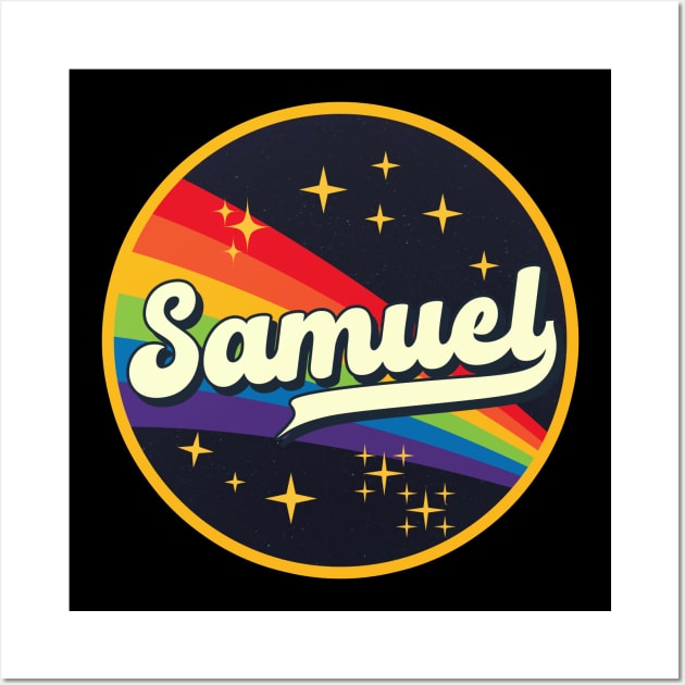 Samuel // Rainbow In Space Vintage Style Wall Art by LMW Art